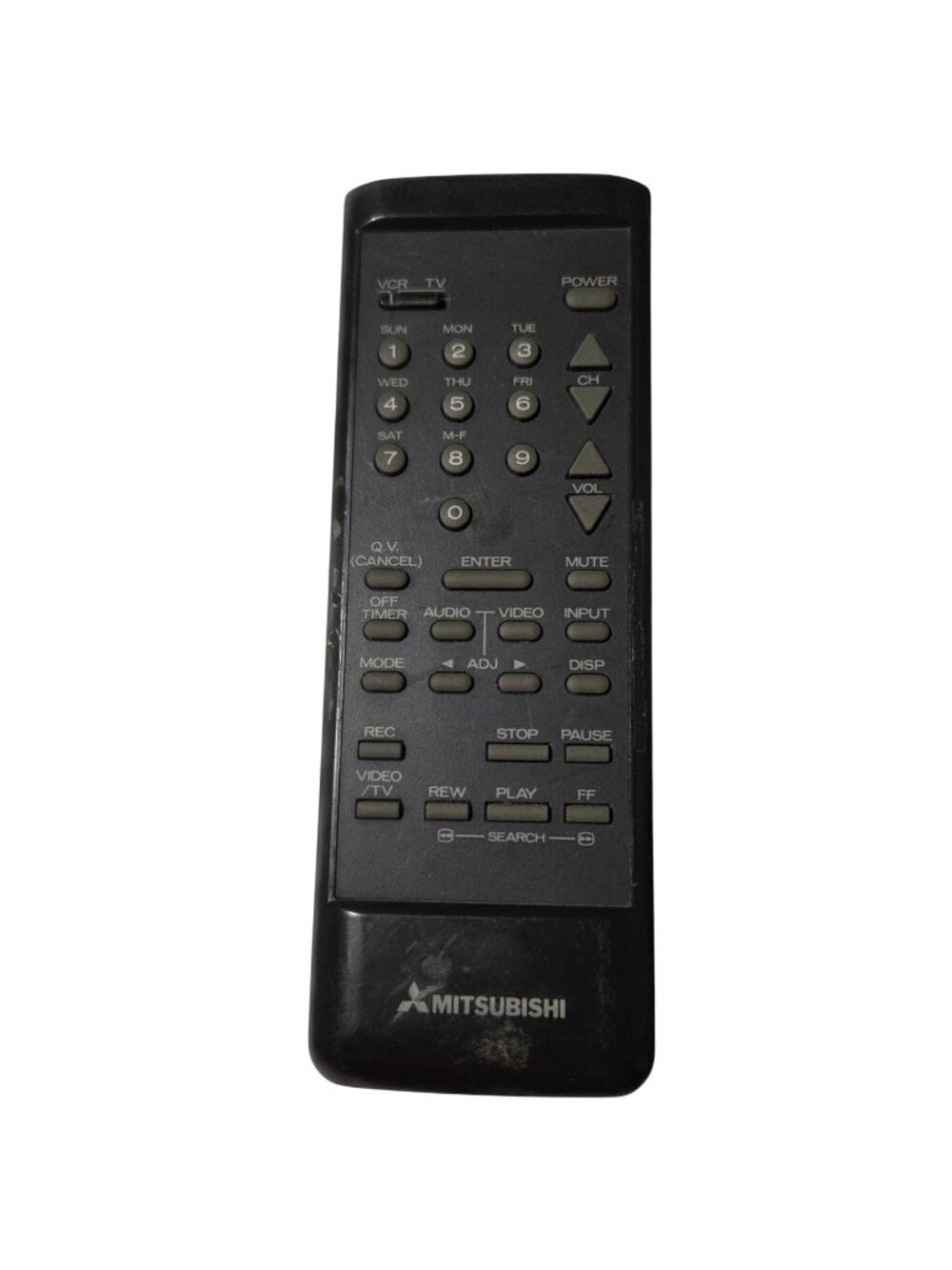 Genuine Mitsubishi TV VCR Remote Control 939P245A1 Tested and Works